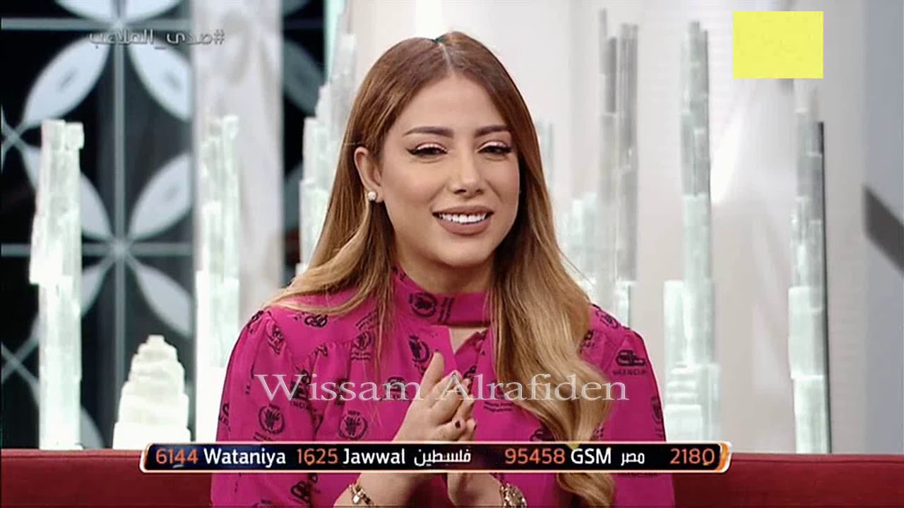 جانب من برنامج #صدى_الملاعب الفنانان #محمود_التركي و #يسرا_عسوف