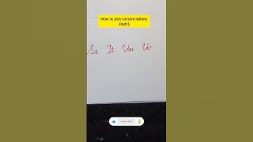 How to join cursive letters Part:5 #cursivewriting #calligraphy #cursive #english #handwriting