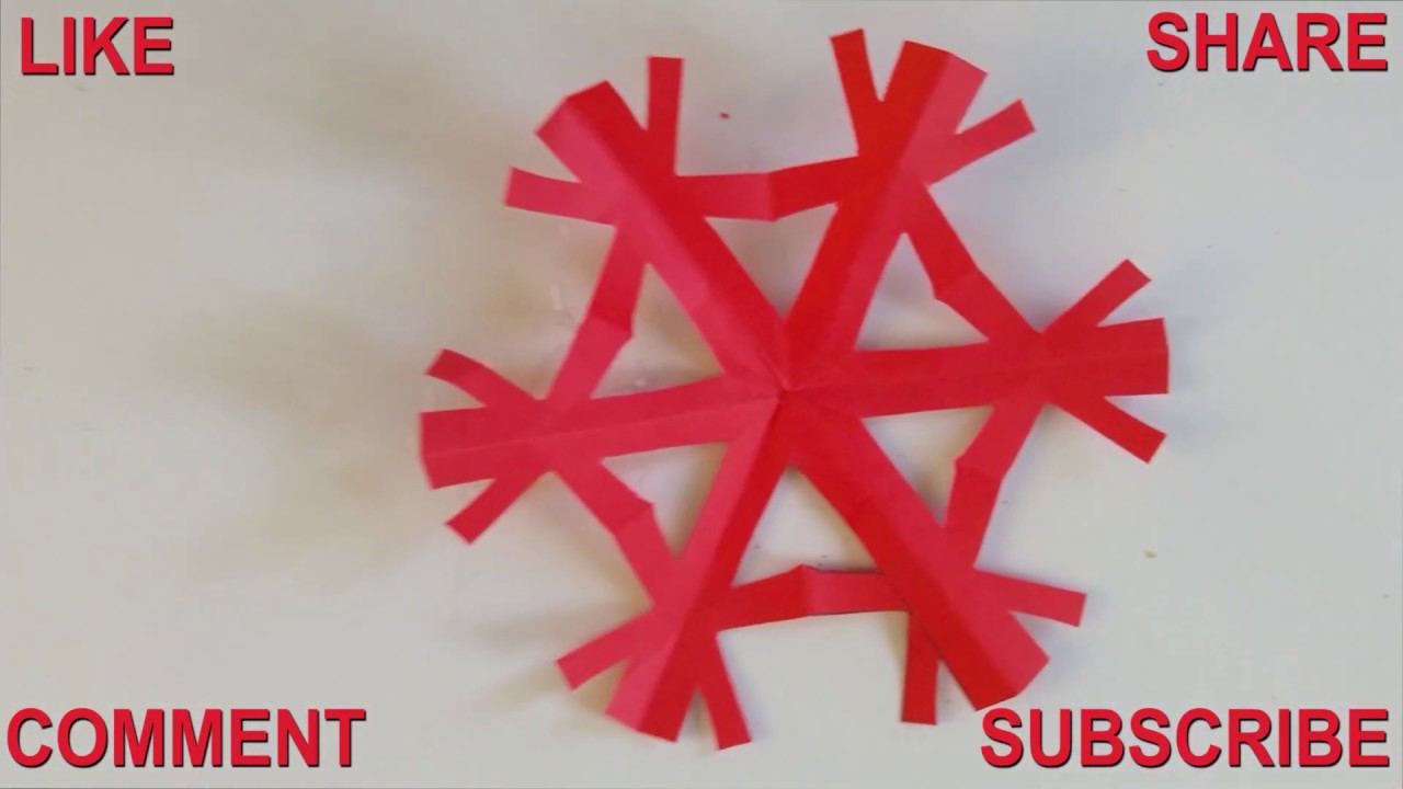 Very Easy Paper Snowflake | How To Make A Paper Snowflakes Step by Step