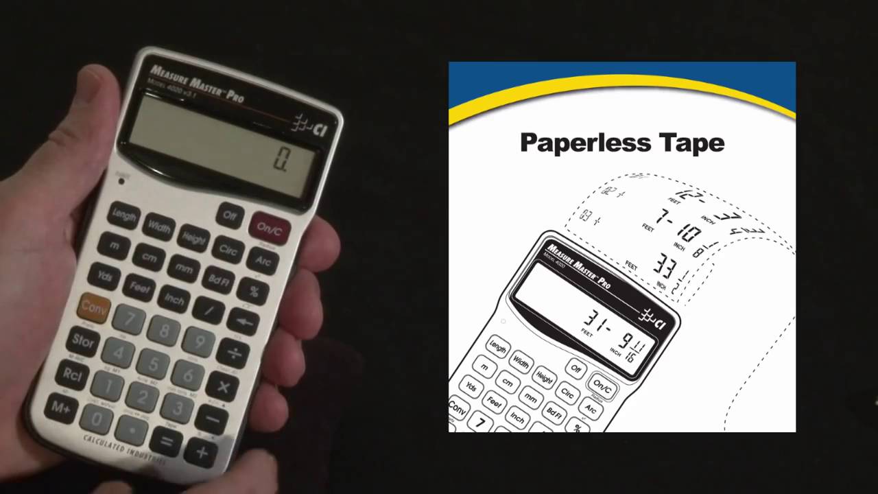 Measure Master Pro Paperless Tape How To YouTube