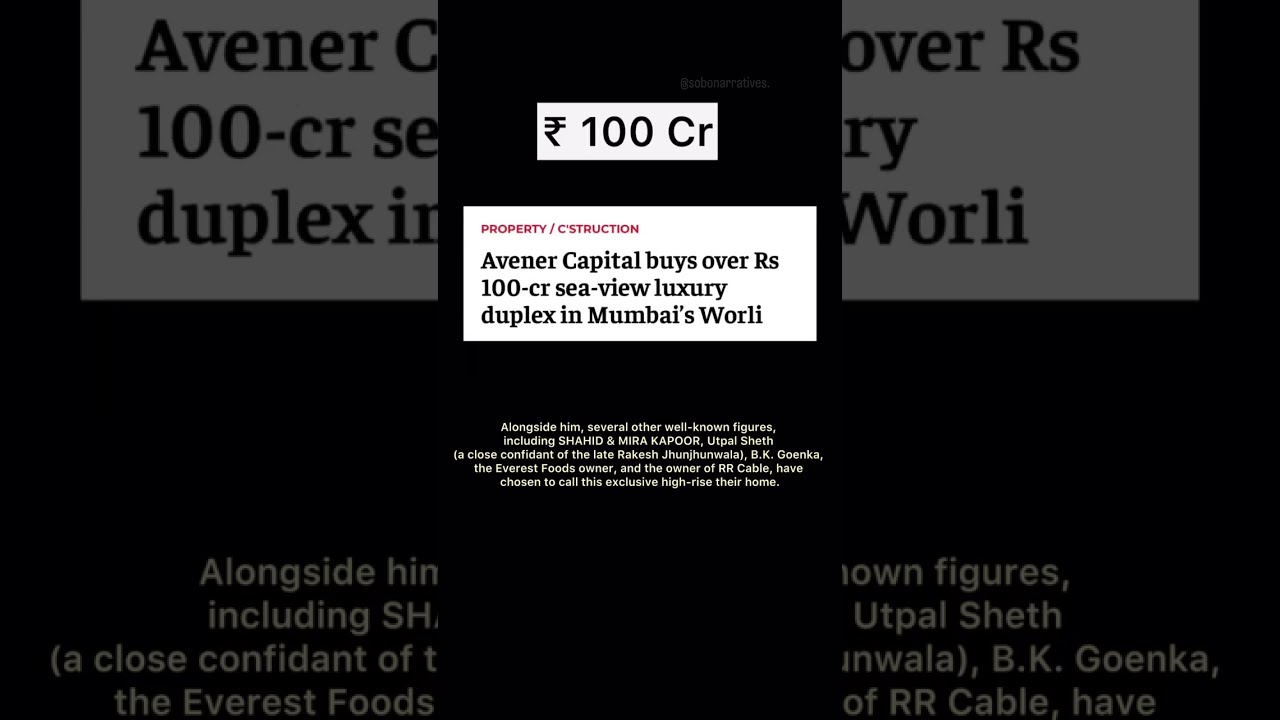 Luxury in South Mumbai, 𝐎𝐛𝐞𝐫𝐨𝐢 𝐓𝐡𝐫𝐞𝐞 𝐒𝐢𝐱𝐭𝐲 𝐖𝐞𝐬𝐭 in Worli stands out as an iconic landmark.