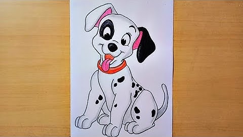 How to Draw a Puppy From 101 Dalmatians Step by Step || Draw Dalmatian Dog