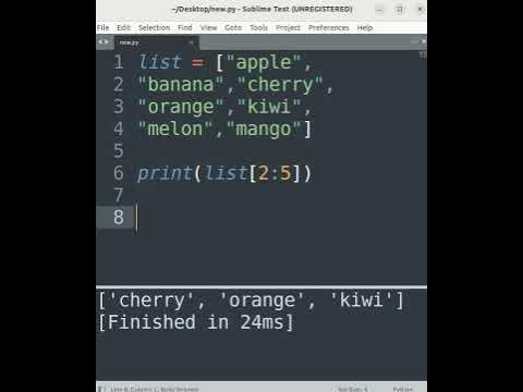 Range of indexes in python #python #pythonprogramming # ...