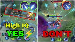 BEST USEFUL GUSION COMBO WHENYOU CHASE ENEMY!! | Gusion Tutorial ⚡⚡