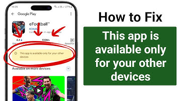 This app is available only for your other devices