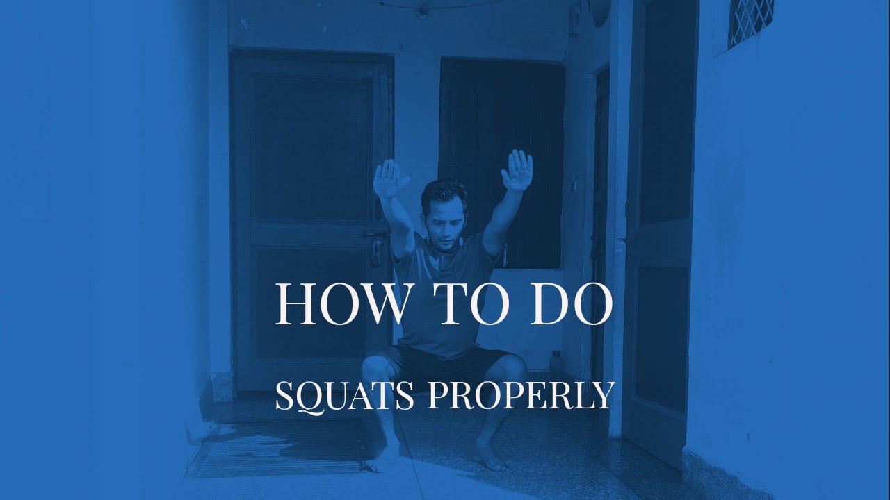 How to squat properly | Squats For Beginners | Bodyweight squats ...