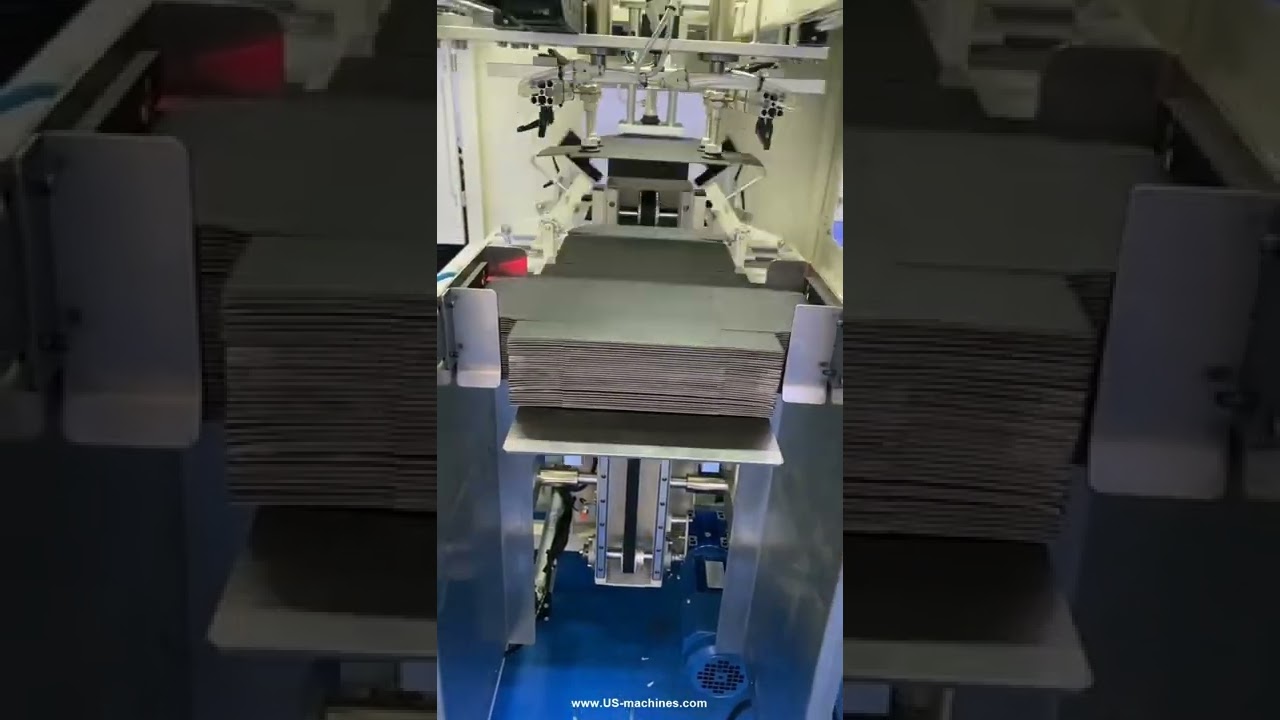 Plane shape tray flip box case erecting forming folding machine running video