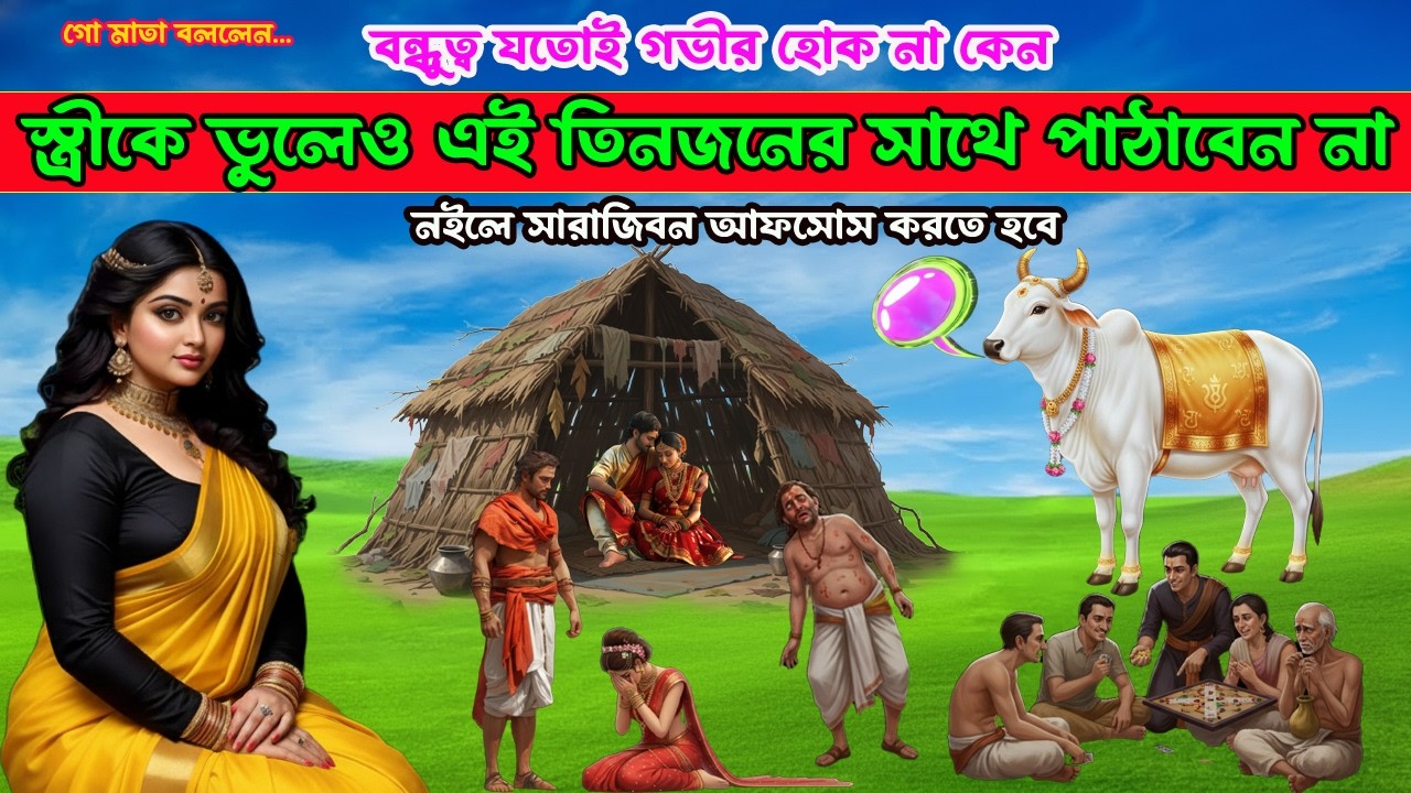 🌺বন্ধুত্ব  যতোই গভীর হোক না কেন🌺 এই ৩ জন মানুষকে ঘরে কখনোই ঢুকতে দেবেন না! গো মাতার অমূল্য শিক্ষা ।