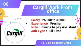 Cargill Job Vacancy 2025 | Top Company Jobs | invoice to Pay Assistant