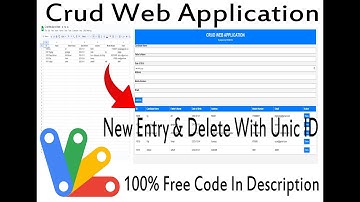 Crud Web App To Sheet, Auto Update With Unic ID