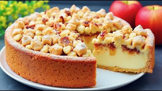 картинка: 🍎Я никогда не ел такого вкусного яблочного пирога! 😋 Яблочный пирог за 15 минут.