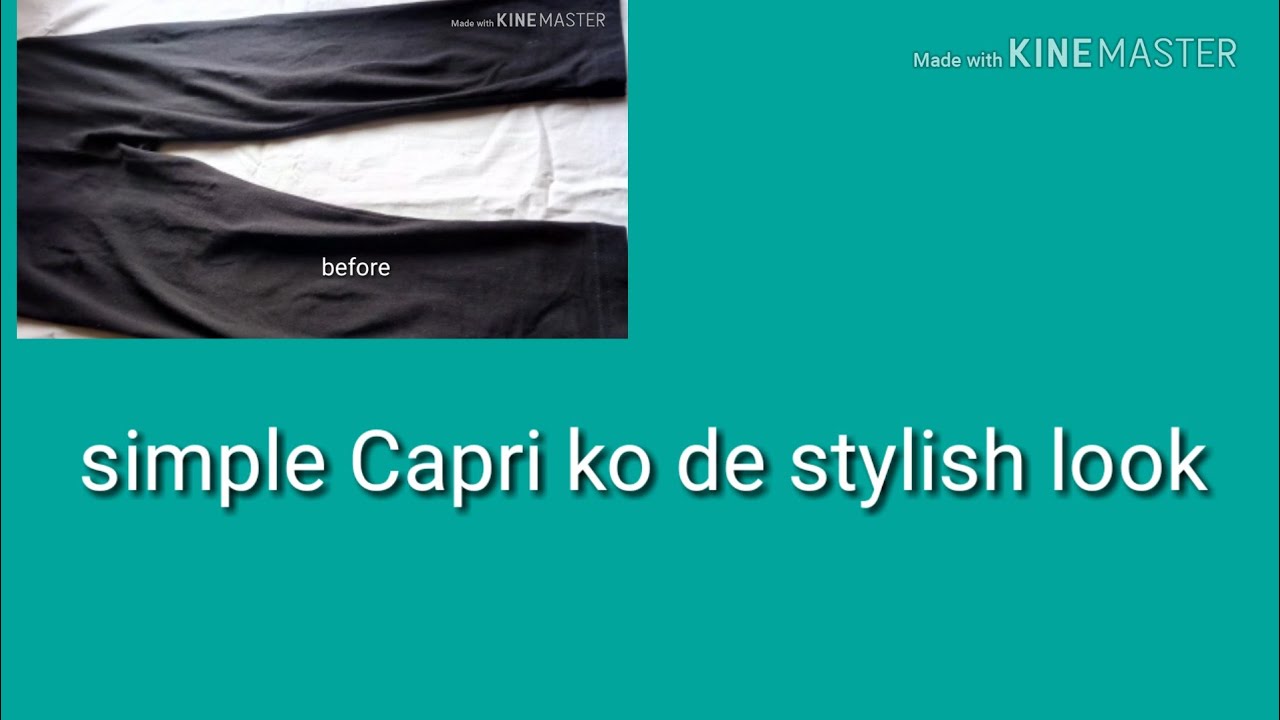 Simple Capri Simple Capri ko de stylish look - YouTube
