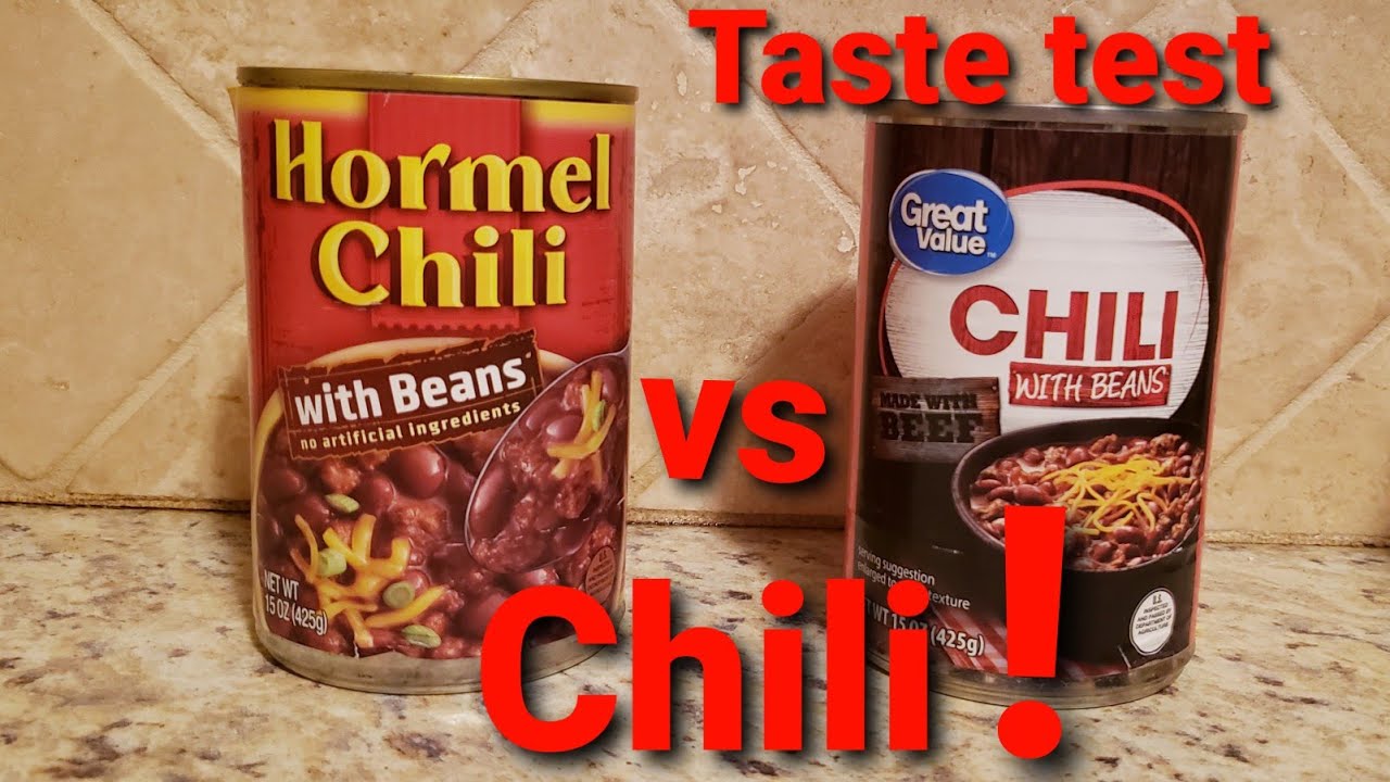 Taste testing the preps Hormel chili vs Great value chili. 