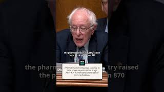 Sen. Sanders Calls Out Big Pharma Prices Hikes