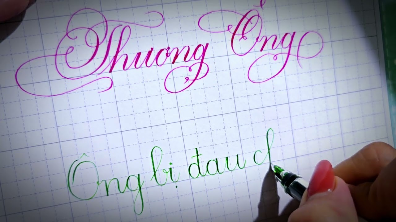 LUYỆN CHỮ ĐẸP VỚI BÀI THƠ THƯƠNG ÔNG | THANH THÚY SKY 