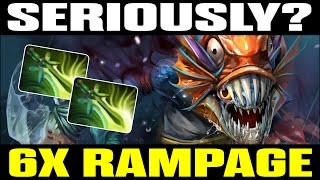 Epic Gameplay Slark 6X Rampage By Ah Jit - Top Mmr Pro Player Dota 2