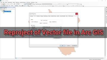 Arc GIS Tutorial  | Reproject Vector Shape file in Arc GIS | Change Projection