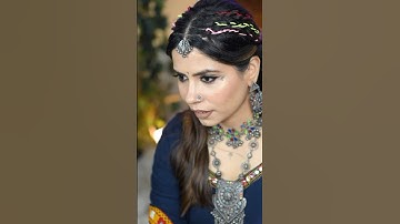 Navratri GLAM ✨🌸 Let’s GRWM for Dandiya Night 🥁 Toh Chale Dandiya Khelne? #trending #festive #grwm