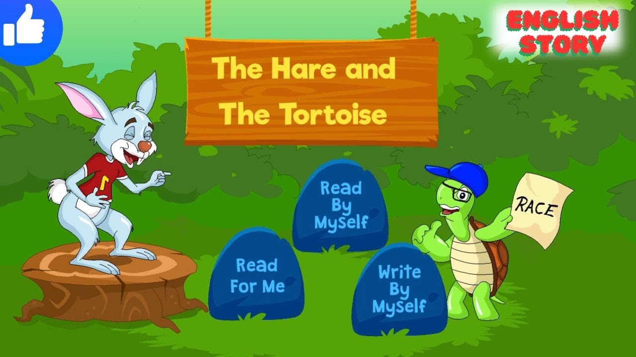 The Hare and The Tortoise Story | Bedtime Story by Kids | English ...