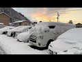 Japan Rural area Gero onsen Snow falling 2026 