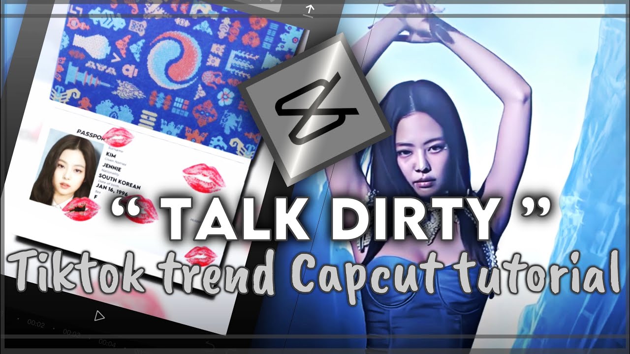 “I got lipstick stain on my passport” tiktok trend capcut tutorial