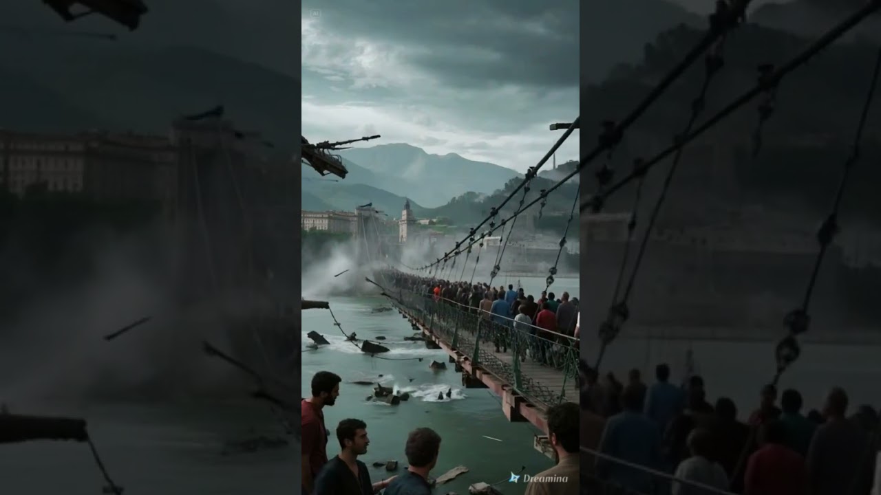 Lakshman Jhula Bridge Collapses in India, Hundreds Fall Into Holy Ganges River 