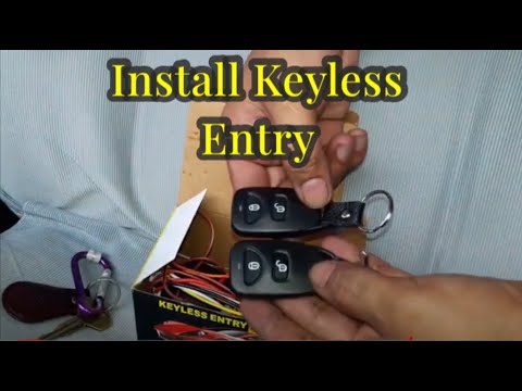 Hoe keyless entry in uw auto te installeren