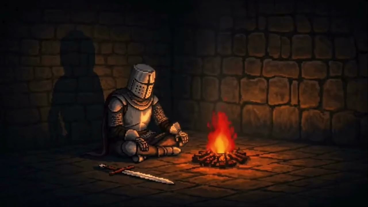 Rest, You’re Safe Here... | Medieval Ambient Music with Rain & Fire for Sleep & Relaxation