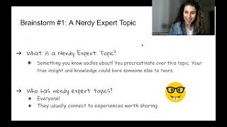 College Essay Brainstorming Part 1: Nerdy Expert Topics