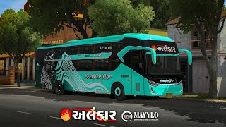 Alankar mod and livery | MAYYLO YT | bussid livery | bussid mod | bus simulator indonesia | bus game screenshot 5