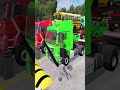 Flatbed Truck Mcqueen  - Transportation with Truck - Pothole vs Car | BeamNG.Drive #172