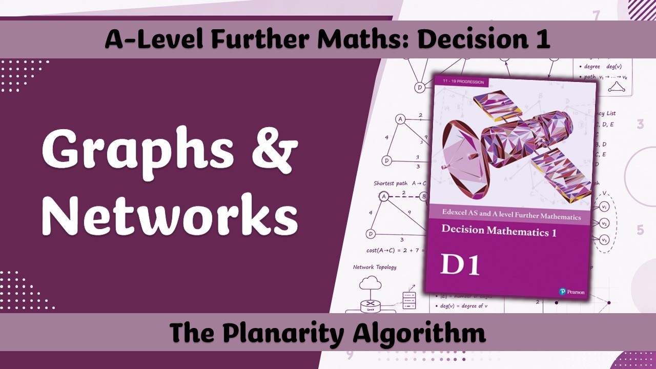 A Level Further Maths | Decision 1 | The Planarity Algorithm 💭 - YouTube