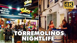 TORREMOLINOS-Nightlife Costa del Sol Spain 🇪🇸 | Bars and Restaurants | 🚶‍ Walking Tour [4K UHD]