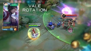 VALE insane rotation mid mage player 👍👍|| how to rotate insane damage