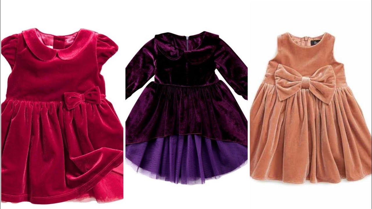 velvet frock designs for babies