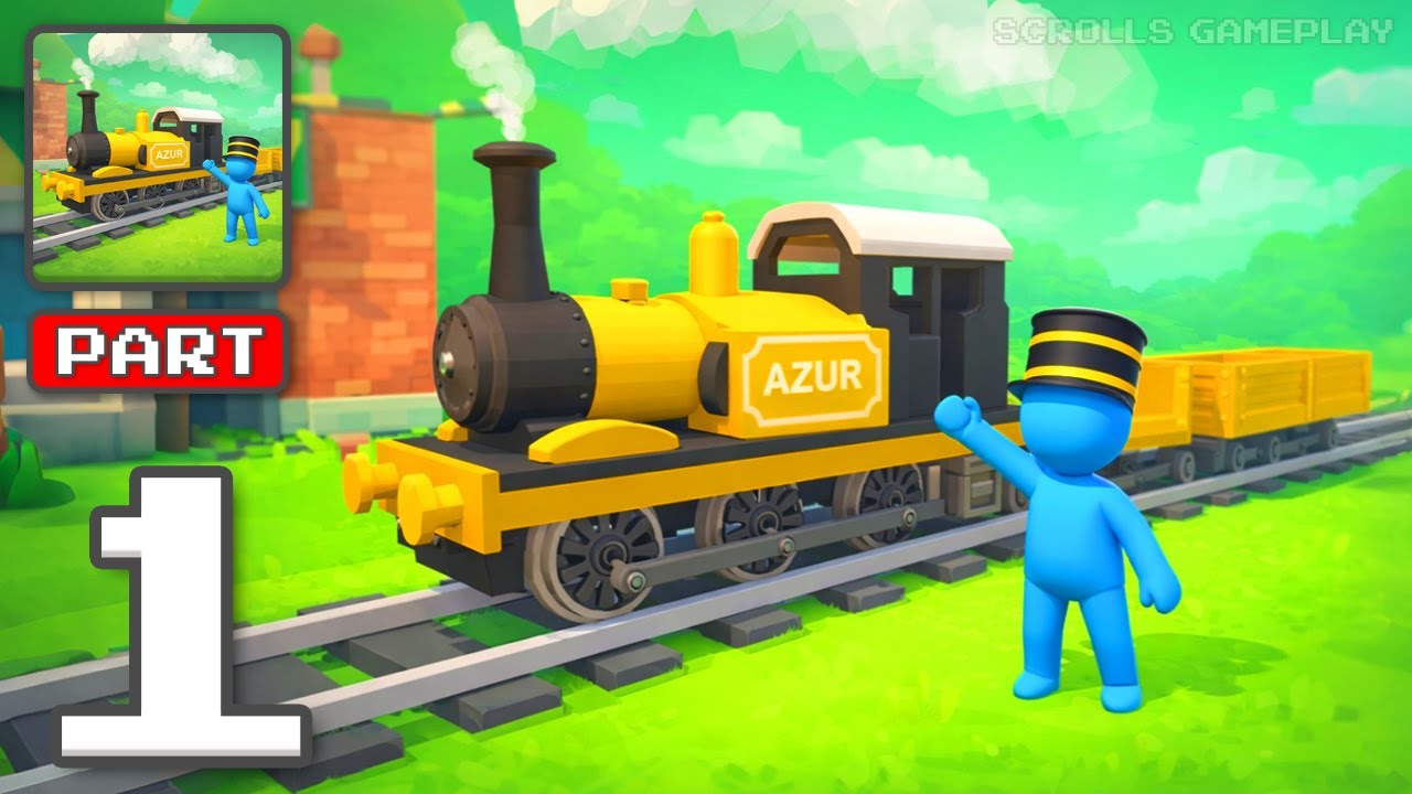 Rail Lands - Gameplay Walkthrough Part 1 - Build Rails Shape Empires (iOS, Android)