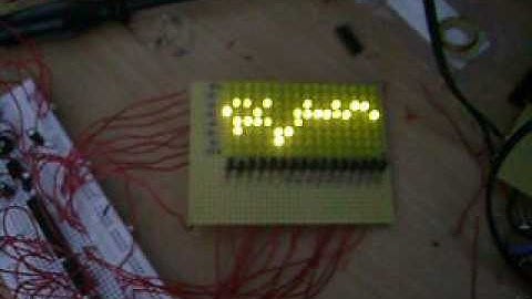 First led matrix test with AVR