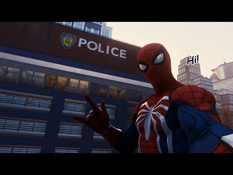 Every Spider-Cop Conversation Dialogue - Marvel's Spider-Man (PS4)[1080p60fps]