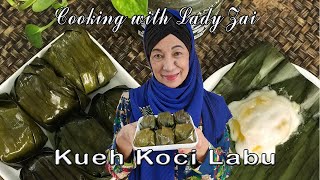 Kueh Koci Labu (translated to English, Chinese & Arabic )