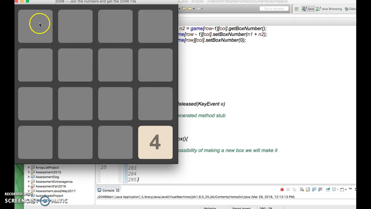 Java II 2048 NewBox - YouTube