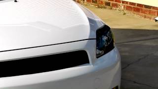 Scion tC: Tinted headlight eyelids