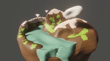 Low Poly Island - Render Animation in Blender 2.9