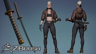 Stylized Female Character Creation in Zbrush (Part 07 Final)