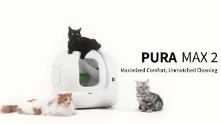 PuraMax 2 Automatic Self-Cleaning Cat Litter Box, with Anti-Leakage New Cylinder