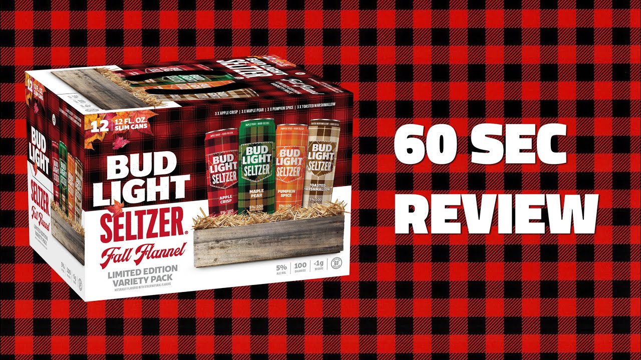 Bud Light Seltzer Fall Flannel Flavors RANKED 60 second reviews YouTube