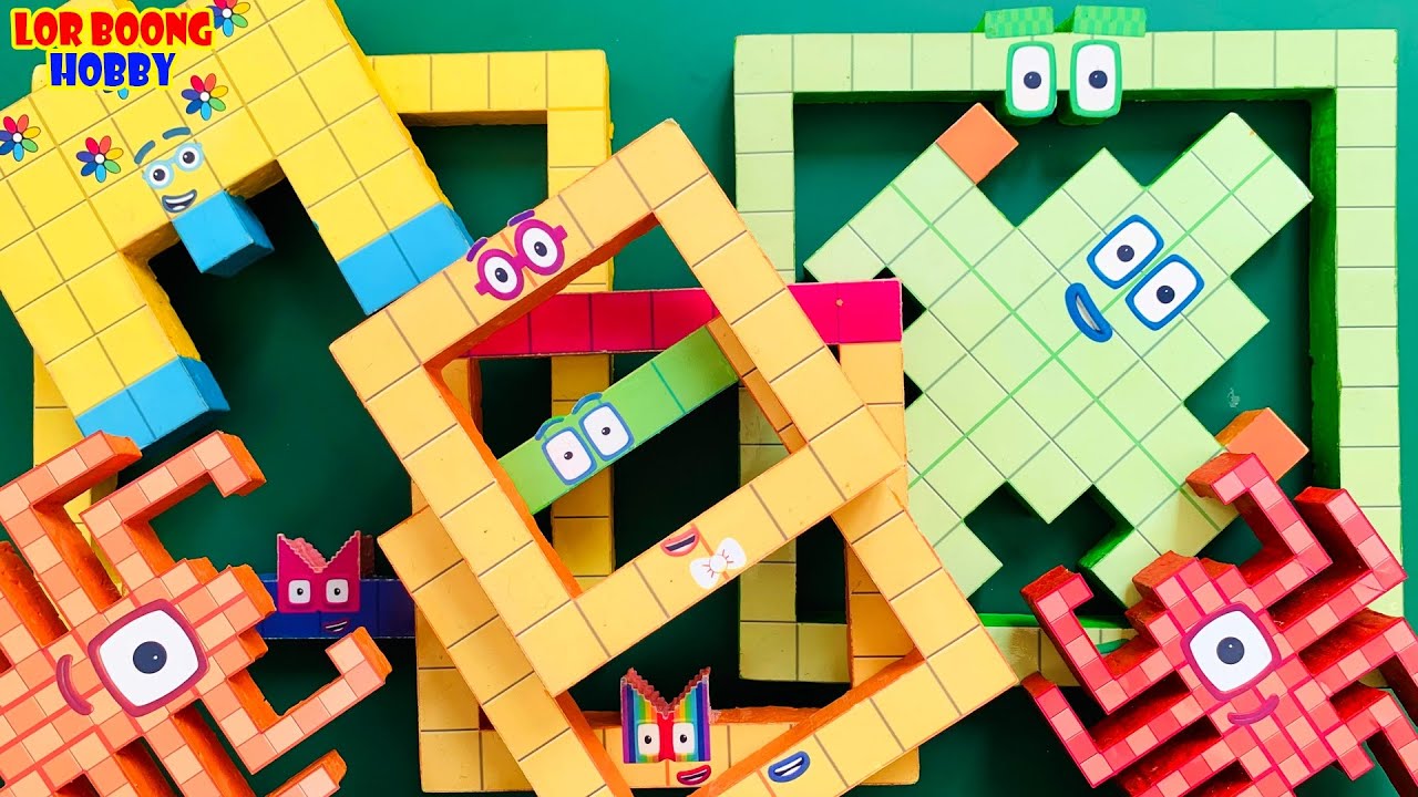 Numberblocks 425 Meet Numberblocks NEW 425 Puzzle Tetris Shape| ASMR chirping of birds ...