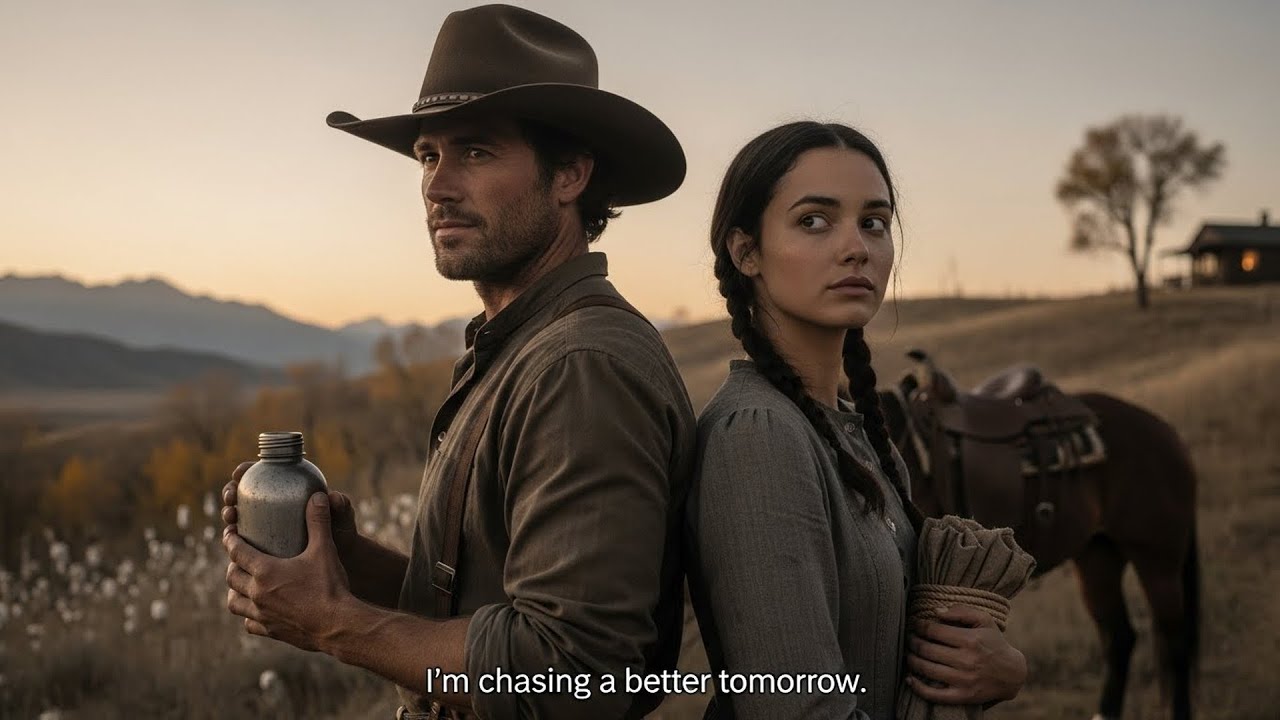 Cowboy Found A Woman Walking Toward The Sunset, She Said "I'm Chasing A Better Tomorrow"