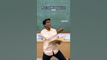 Every marathi nickname ever - Part 3 | Manish Kharage #shorts