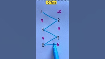 Draw a checkered path with numbers 1 to 10 #maths #quiz#line#drawing