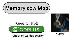 Details Is Memory cow Moo ($MOO) token good or not News